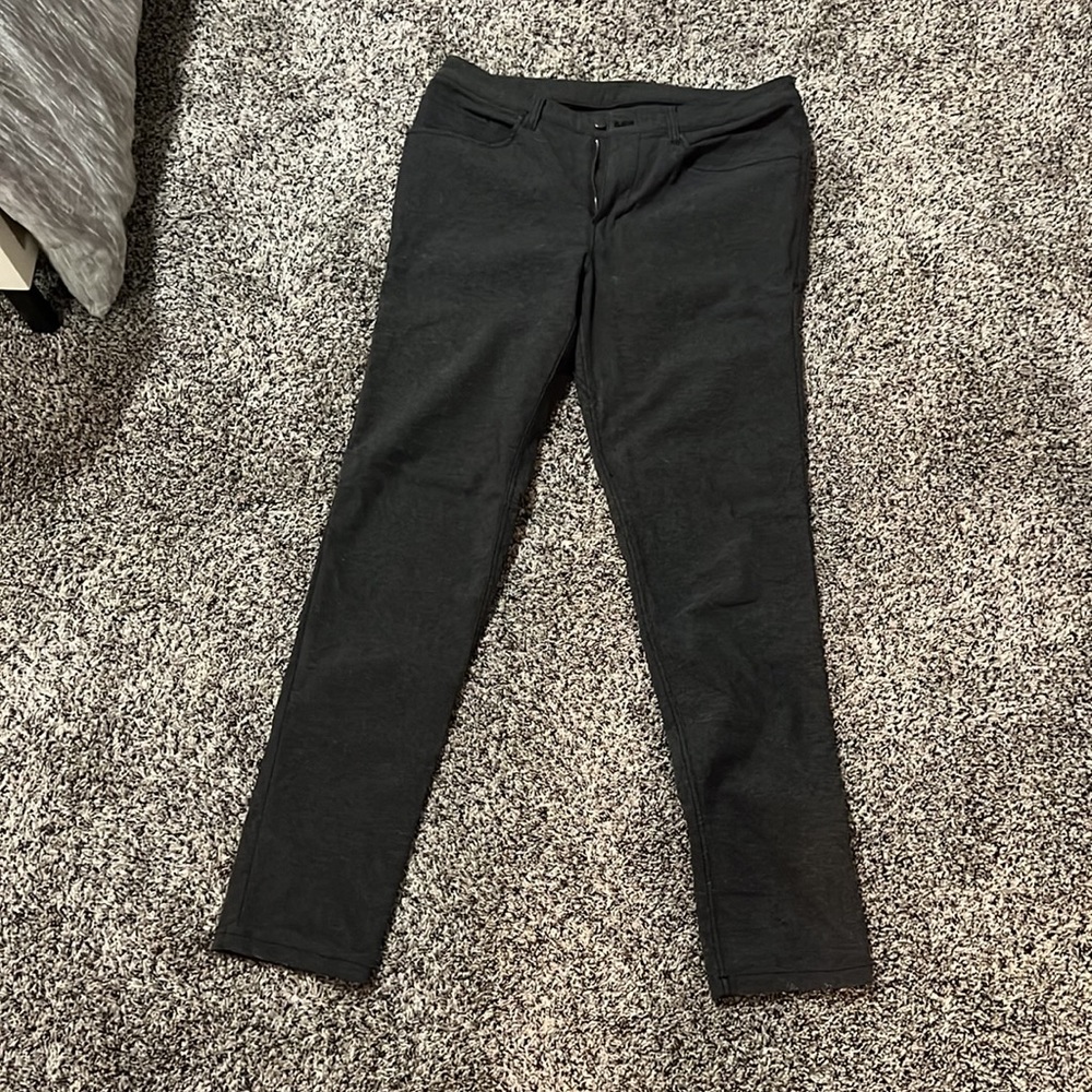 Lululemon ABC Pant Slim 34” Utilitech, Heathered Black